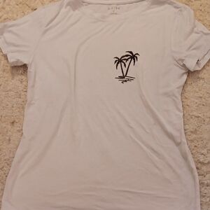 White Palm Tree Graphic Tee